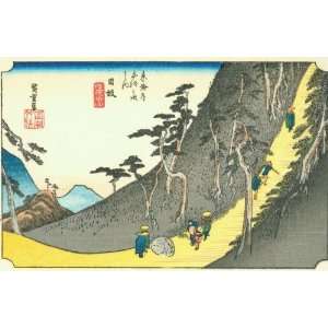  Hand Made Oil Reproduction   Ando Hiroshige   32 x 20 