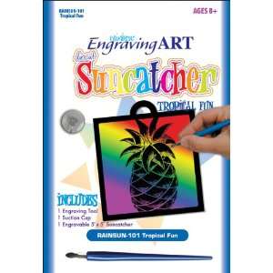  Rainbow Engraving Art Suncatchers Tropical Fun