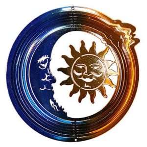   Blue and Copper Sun and Moon Eycatcher, Large Patio, Lawn & Garden