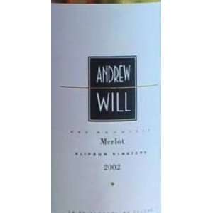  Andrew Will Klipsun Vineyard Merlot 2002 Grocery 