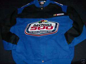 Daytona 500 51st Annual 2009 Twill Jacket Navy X Large  