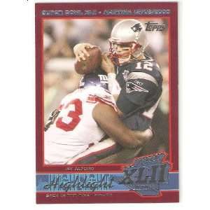  2008 Giants Topps Super Bowl XLII #27 Jay Alford Tom Brady Sacked 