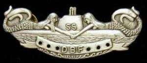 DBF Badge Diesel Boats Forever US Navy Submarine Pin  