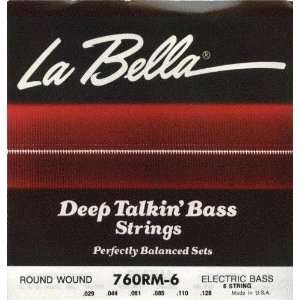  La Bella Electric Bass Guitar Deep Talkin Bass 6 String 