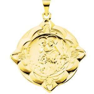  14k Yellow Gold St. Anthony Medal 31x31mm   JewelryWeb 