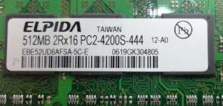 50x 512mb  PC2 4200  533MHz  NON ECC  Laptop DDR2 Memory Modules 