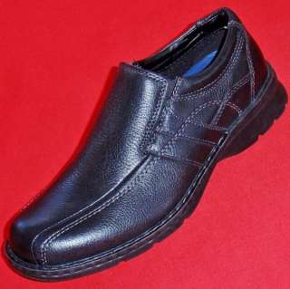 NEW Mens DOCKERS CAPER Black Leather Slip On Loafers Comfort Casual 