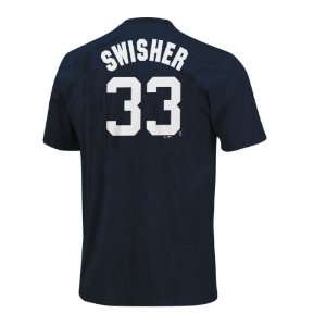  New York Yankees Nick Swisher MLB Player Name & Number T 