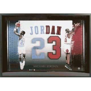  Signed Jordan Picture   North Carolina Framed 23x33 Number 