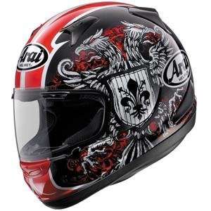  Arai RX Q Duetet Helmet   2X Large/Black/Red/Silver 