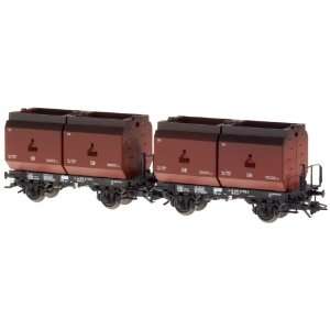   Container 2 Car Set with real coal load (L) (HO Scale) Toys & Games