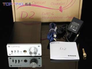 package D2 unit, power adapter, USB cable, Manual, 6.35 to 3.5 