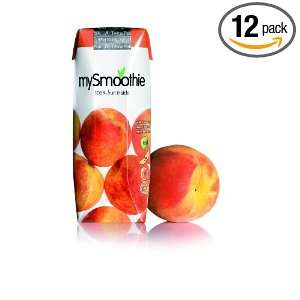 MySmoothie Fruit Smoothie, Peach, 250 Milliliter Cartons (Pack of 12)