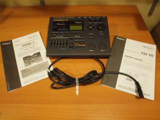 Roland TD 10 EXPANDED TDW 1 Drum Module Brain TD10 20 12 9 8 7 6V 5 4 