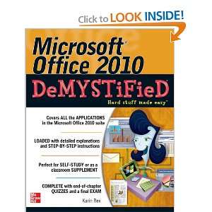  Demystified Microsoft Office 2010 (9780071767958) Karin 