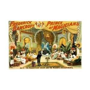  Frederick Bancroft prince of magicians 12x18 Giclee on 