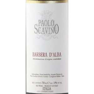  2002 Paolo Scavino Barbera DAlba Doc 750ml Grocery 