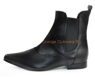   Halloween Beatles Ringo Rocker Costume Pointy Toe Ankle Boots Shoes