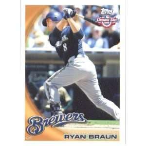 2010 Topps Opening Day #184 Ryan Braun   Milwaukee Brewers 