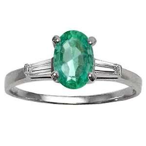  1.03 cttw Tommaso Design(tm) Genuine Emerald and Diamond 