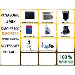  Accessory Kit for Panasonic Lumix Fz100, FZ150, Fz40 Digital Camera 