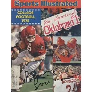 Barry Switzer Autographed September 8, 1975 Sports Illustrated 