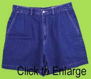 Dockers sz 16 Womens Blue Jeans Denim Shorts NP59  