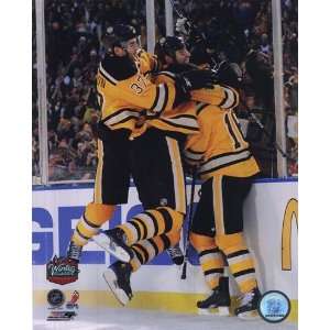  Patrice Bergeron, Zdeno Chara, & Marco Sturm Celebrate the 