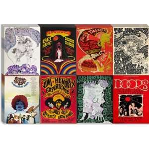 BB King, Pink Floyd, Jimi Hendrix, The Doors Concert Poster Giclee 