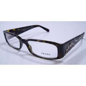  VPR071, Brown Mottled frame Color with Silver PRADA Twisted Rope 