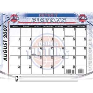  Detroit Pistons 2007   2008 22x17 Academic Desk Calendar 