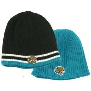   Ribbed Reversible Winter Knit Beanie   Teal / Black