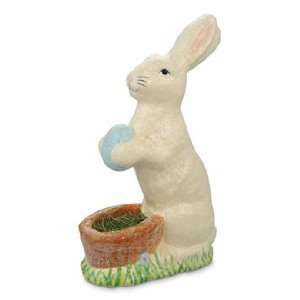   BUNNY Rabbit WITH BASKET Figurine NEW Bethany Lowe
