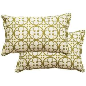  Set of 2 Betsy Rectangular Flanged Edge Outdoor Pillows 