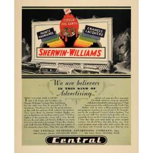  1930 Ad Central Outdoor Advertising Sherwin Williams 