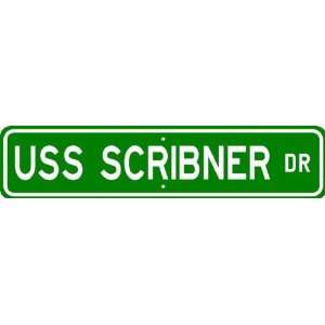  USS SCRIBNER APD 122 Street Sign   Navy Patio, Lawn 