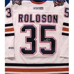 Dwayne Roloson autographed Hockey Jersey (Edmonton Oilers)  