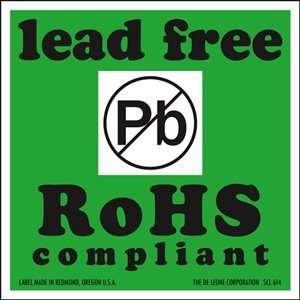 Lead Free RoHS Compliant Label, 2 X 2, scl 244, 500 Per 