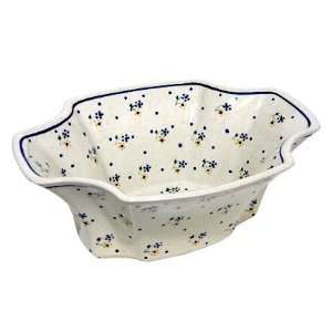  Polish Pottery Country Meadow Exotic Salad Bowl