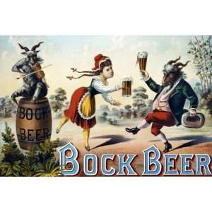  Bock Beer Celebration 12x18 Giclee on canvas