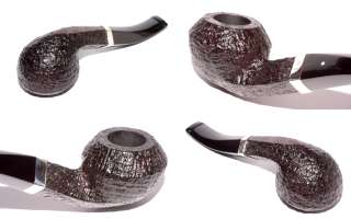 2001 DUNHILL SHELL 4108 BENT BULLDOG pipe w./ Sterling Band 
