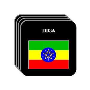  Ethiopia   DIGA Set of 4 Mini Mousepad Coasters 