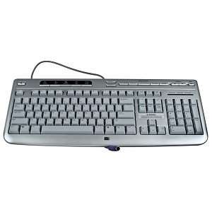  HP 104 Key PS/2 Multimedia Keyboard (Silver) Electronics