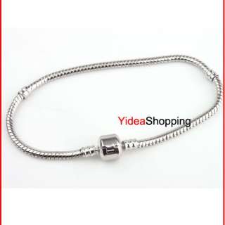 Hot Sale Lobster Clasp Snake Chain Bracelet Fit Charm Bead Select FREE 