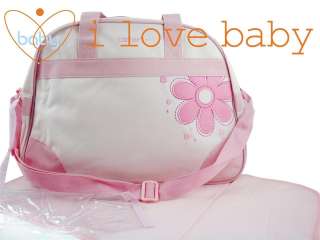 Carters Flower Baby Diaper Nappy Changing Bag Pink  