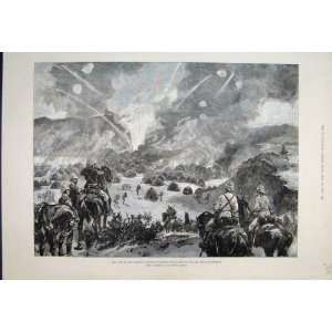    1884 War Soudan Cavalry Osman Dinga Village Sketch