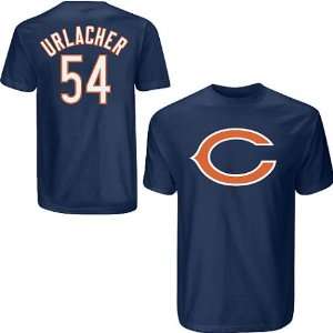  Men`s Chicago Bears #54 Brian Urlacher Name and Number 
