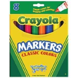   Washable Markers Asst Broad 8 Pk Box 58 7808 Pack Of 6 Toys & Games
