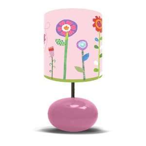  Flower Garden on Pink Base Lamp Baby