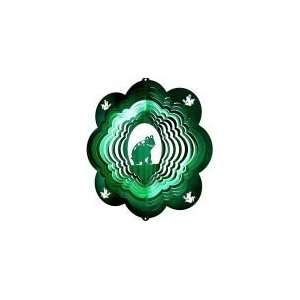  Stainless Steel Frog   12 Inch Wind Spinner   Green Patio 